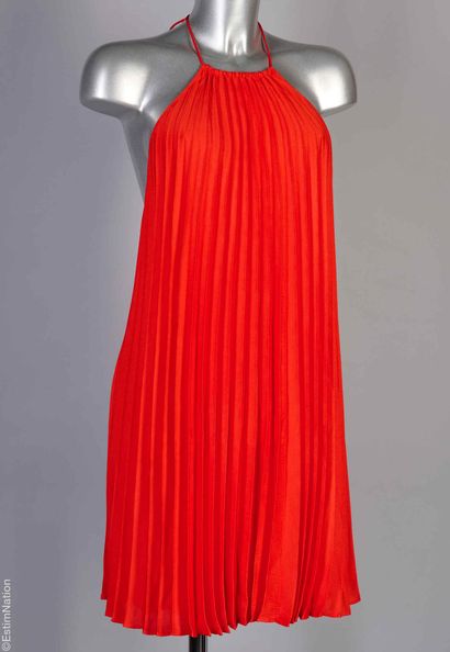 SEZANE
Red pleated polyester American neckline...