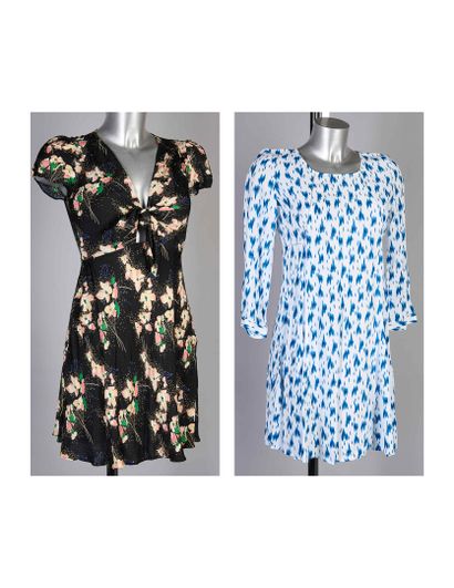 BA&SH
TWO printed viscose DRESSES: the first...
