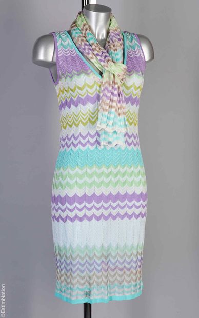 MISSONI
Knitted viscose set with geometric...