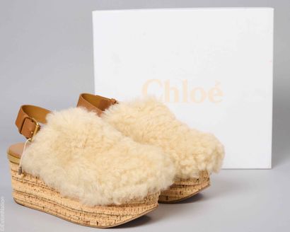 CHLOE
PAIR OF espadrille-inspired SANDALS...