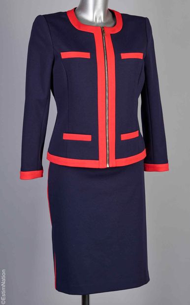 TOMMY HILFIGER
TAILLEUR in navy stretch polyester...