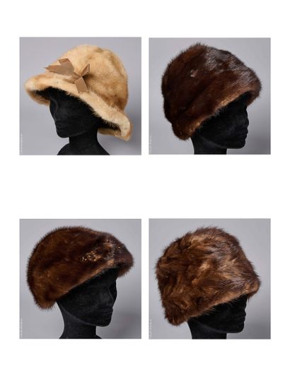 ANONYME VINTAGE
CHAPEAU à bords en vison...