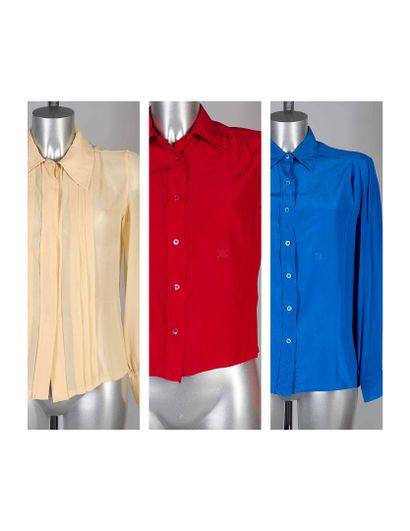 CELINE LATE 1970S EARLY 1980S
THREE silk...