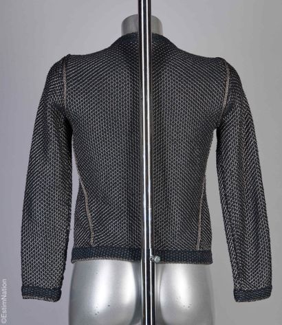 MAJE
COURTE VESTE en tricot de coton et viscose...