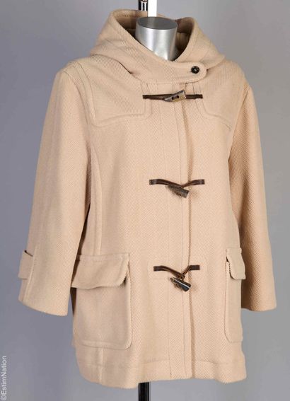 BERTEIL
DUFFLE COAT en laine façonnée à effet...
