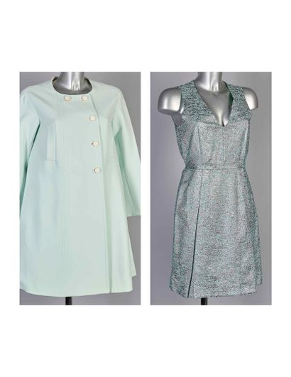 TARA JARMON
Ice blue polyester, viscose and...