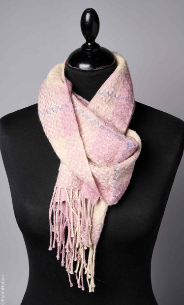 BURBERRY
ECHARPE frangée en tricot d'alpaga...