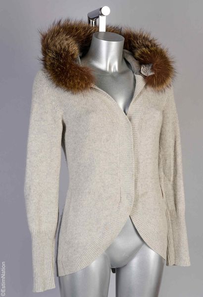 BRUNELLO CUCINELLI
CARDIGAN à capuche bordée...