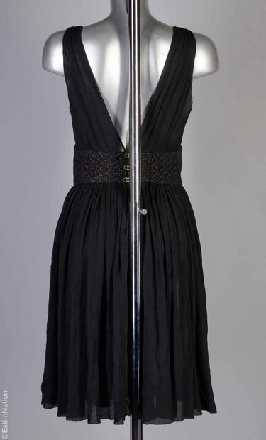 BOTTEGA VENETA
Chiffon dress with finely...