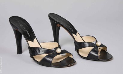 MARC JACOBS
PAIR OF heeled MULES in aged...