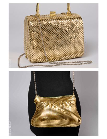 ANONYME VINTAGE
DEUX SACS recouverts de cotte...