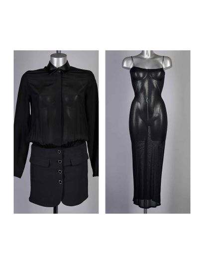 PINKO, PLEIN SUD
DRESS consisting of a black...