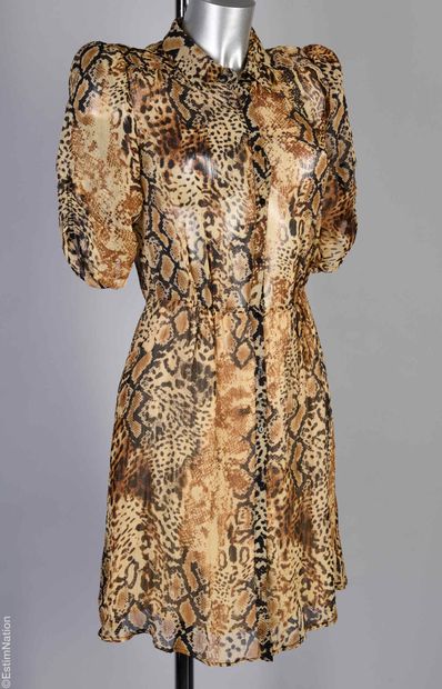 BA&SH
ROBE en polyester imprimé translucide...