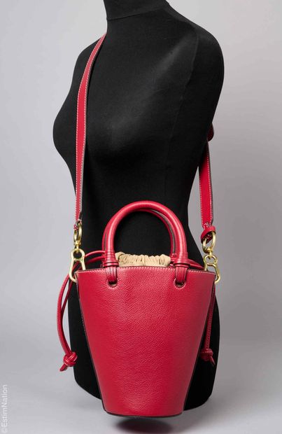 SEE BY CHLOE
Gooseberry grained leather bucket...