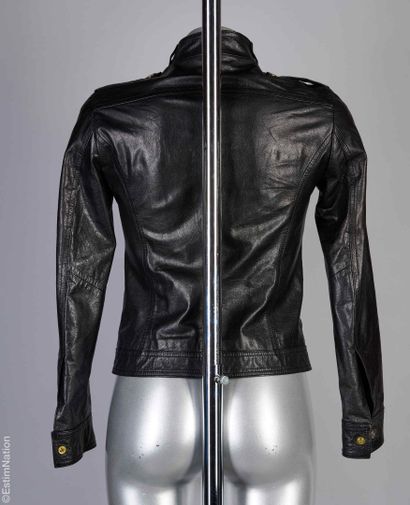 D&G DOLCE & GABBANA
Black leather JACKET,...