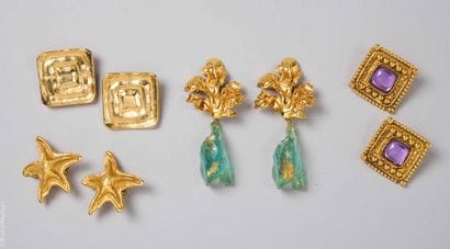 VINTAGE ANTIGONA
FOUR PAIRS OF EAR CLIPS...