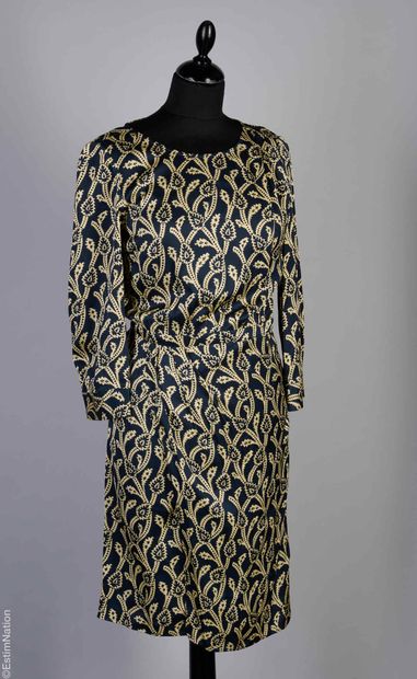 BA&SH
ROBE en satin viscose bleu encre imprimé...