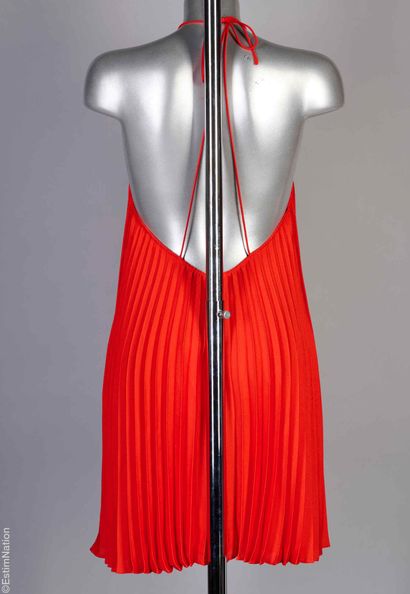 SEZANE
Red pleated polyester American neckline...