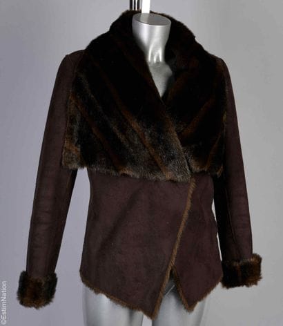 PINKO
VESTE réversible en fausse fourrure...