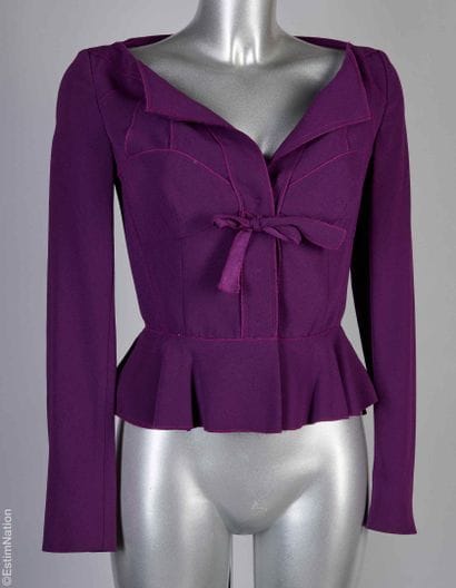 PRADA
VESTE en crêpe acétate mélangé violet...