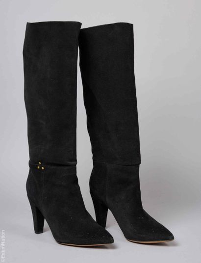 JEROME DREYFUSS
PAIR OF BOOTS in black leather,...