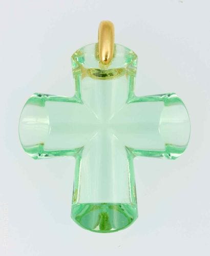 BACCARAT - Pendentif en or jaune 18K (750...