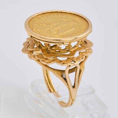 BAGUE PIECE OR
Bague en or jaune 18K (750...