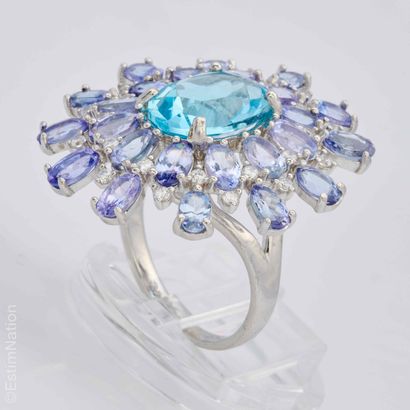 BAGUE TOPAZE TANZANITES
Importante bague...