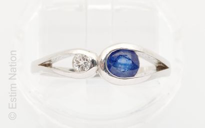 BAGUE ARGENT SAPHIR ET TOPAZE
Bague en argent...