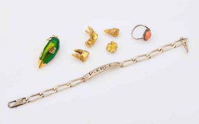 LOT DE DEBRIS OR JAUNE
Lot en or jaune 18K...