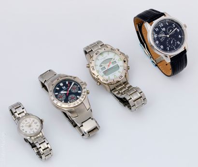 LIP - DIVERS
Ensemble de 4 montres LIP à...