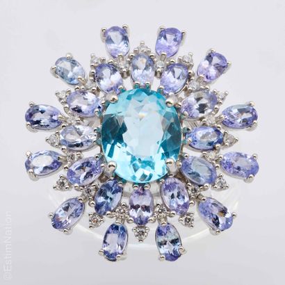 BAGUE TOPAZE TANZANITES
Importante bague...