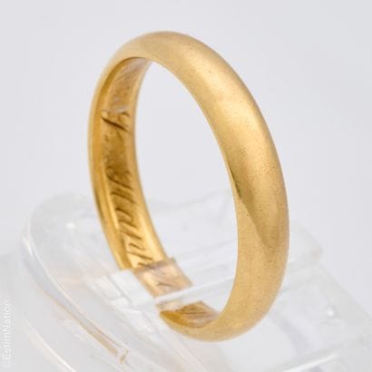 LOTS D'ALLIANCES ET BAGUE EN OR JAUNE
Lot...