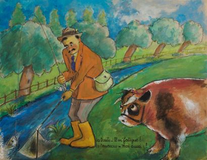 HUMORISTIC DRAWINGS XXth CENTURY - DUBUC...