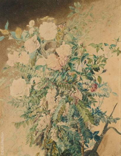 XXth CENTURY ART - BOUQUETS 
Modern school,...