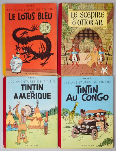 TINTIN 
HERGE 
Tintin au Congo, Casterman...