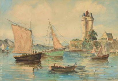 XXth CENTURY ART - MARINES
Jean VINEL (Active...