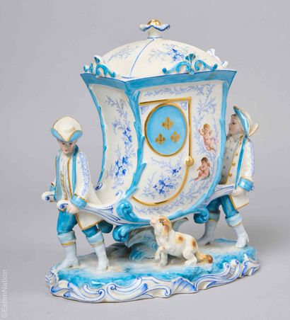 PORCELAINES MODERNES 
Vase couvert en porcelaine...