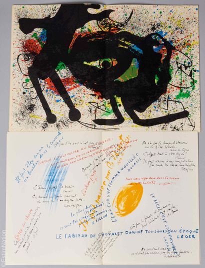 DERRIERE LE MIROIR - MIRO - BAZAINE 
Set...