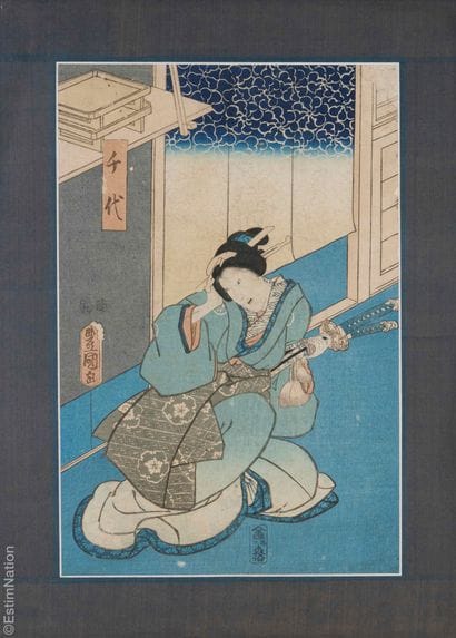 JAPON
UTAGAWA Kunisada, dit Toyokuni III...