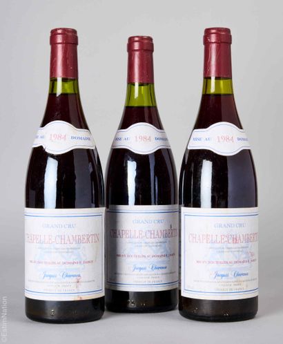 BOURGOGNE
3 bottles CHAPELLE-CHAMBERTIN 1984...