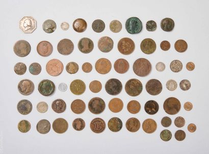 ANTIQUE COINS
Lot of various coins in bronze,...