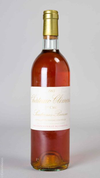 BORDEAUX
1 bottle CHÂTEAU CLIMENS 1983 1er...