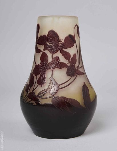 GALLE
ETABLISSEMENT GALLE. 
Vase piriforme...