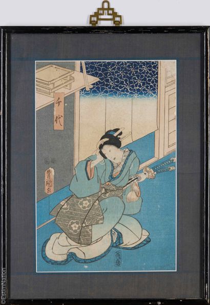 JAPON
UTAGAWA Kunisada, dit Toyokuni III...