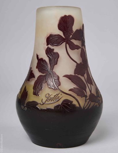 GALLE
ETABLISSEMENT GALLE. 
Vase piriforme...