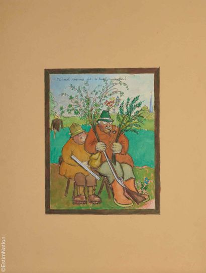 HUMORISTIC DRAWINGS XXth CENTURY - DUBUC...