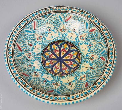 FAIENCES AFRIQUE DU NORD
MAROC

Plat creux...