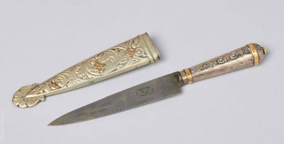 KNIFE 
Argentinian gaucho knife with 800/°°...