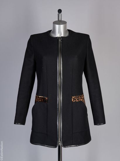 THE KOOPLES
MANTEAU 3/4 en lainage noir,...